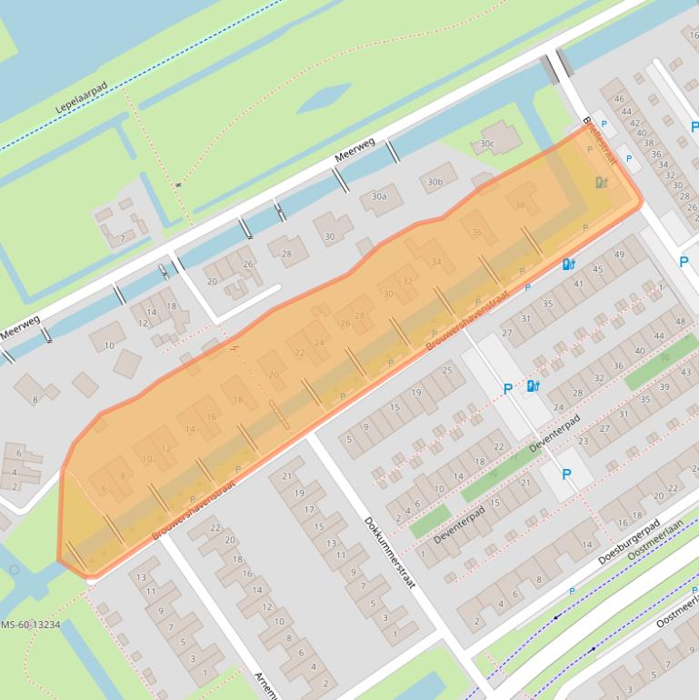 Kaart van postcodegebied 2652GS.