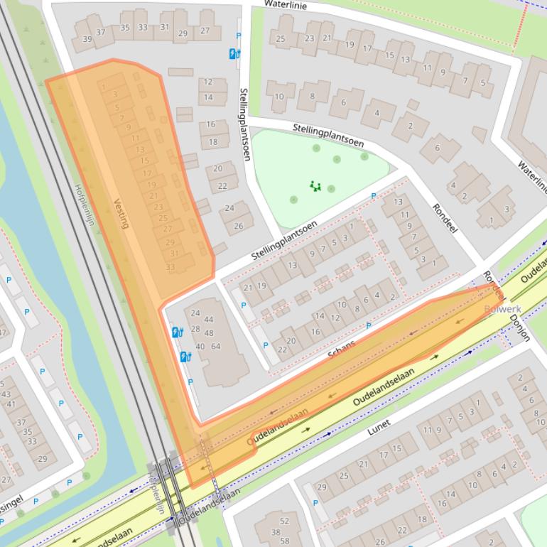 Kaart van postcodegebied 2652GV.