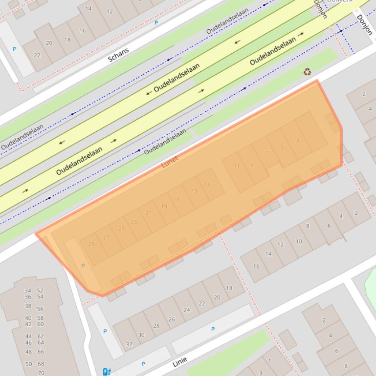 Kaart van postcodegebied 2652HA.