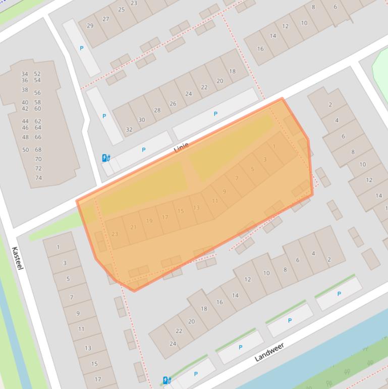 Kaart van postcodegebied 2652HC.