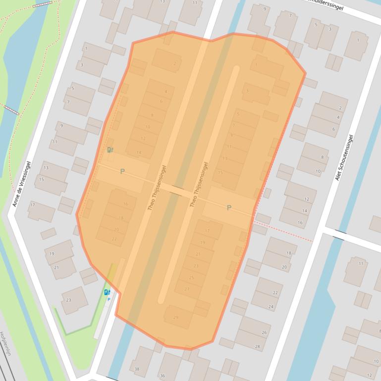 Kaart van postcodegebied 2652HM.