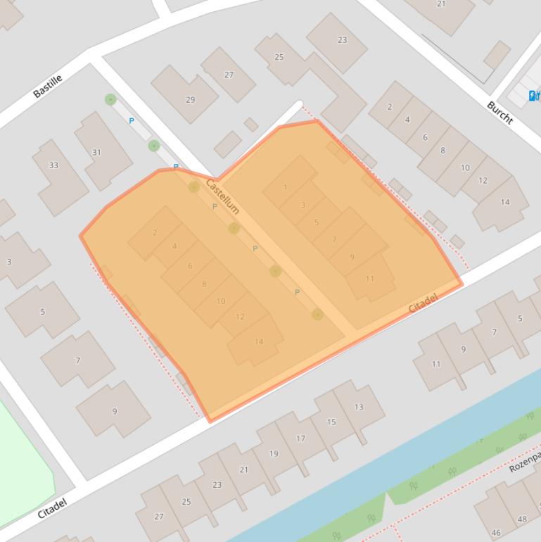 Kaart van postcodegebied 2652HZ.