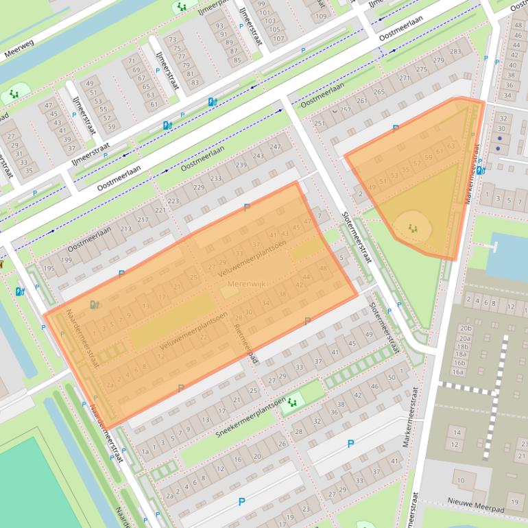 Kaart van postcodegebied 2652JD.