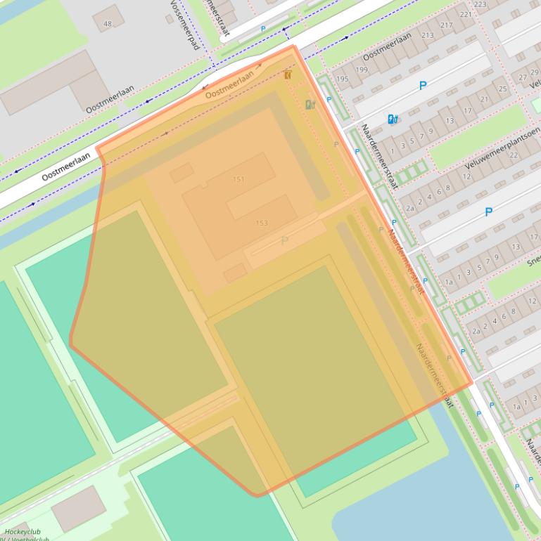 Kaart van postcodegebied 2652JH.