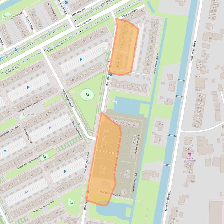 Kaart van postcodegebied 2652JK.