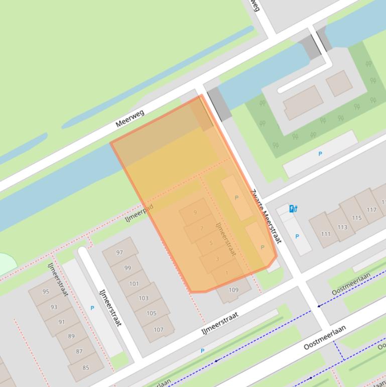 Kaart van postcodegebied 2652JN.