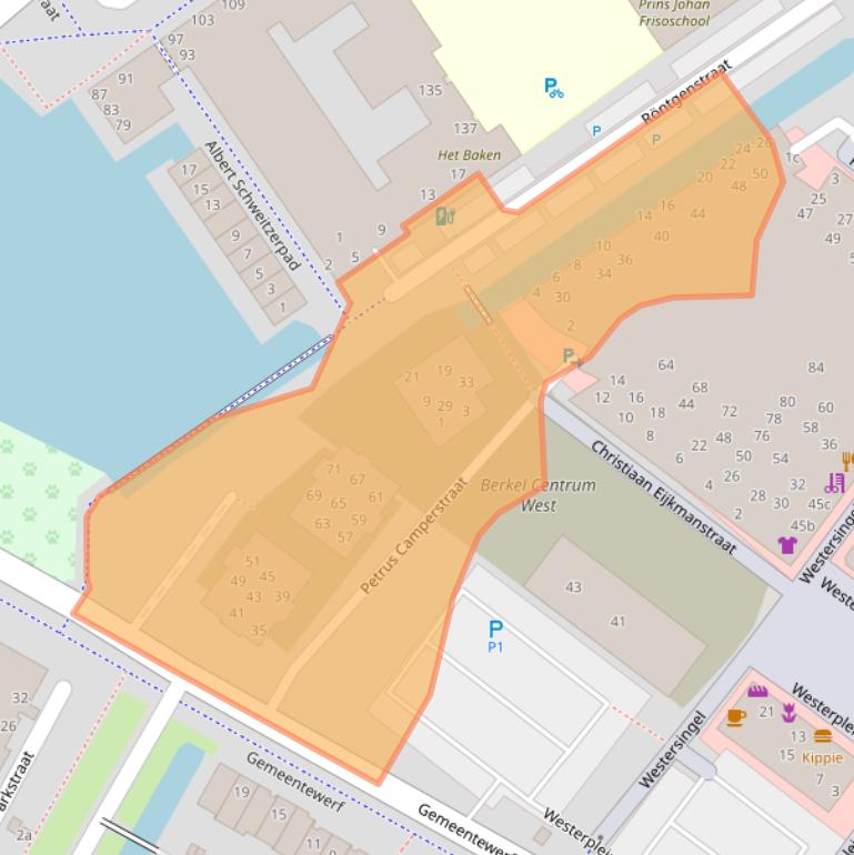 Kaart van postcodegebied 2652JR.