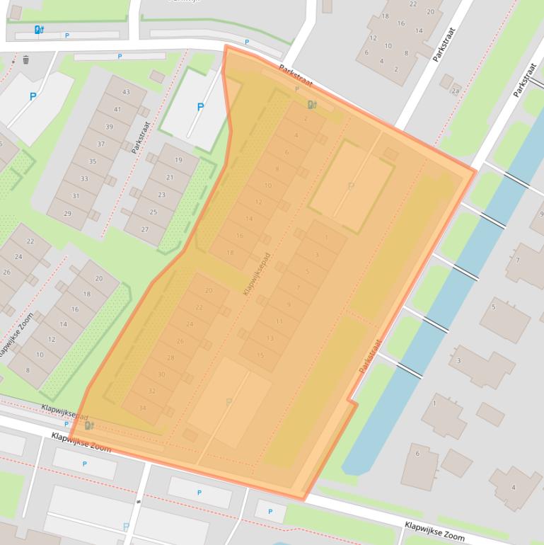 Kaart van postcodegebied 2652JZ.