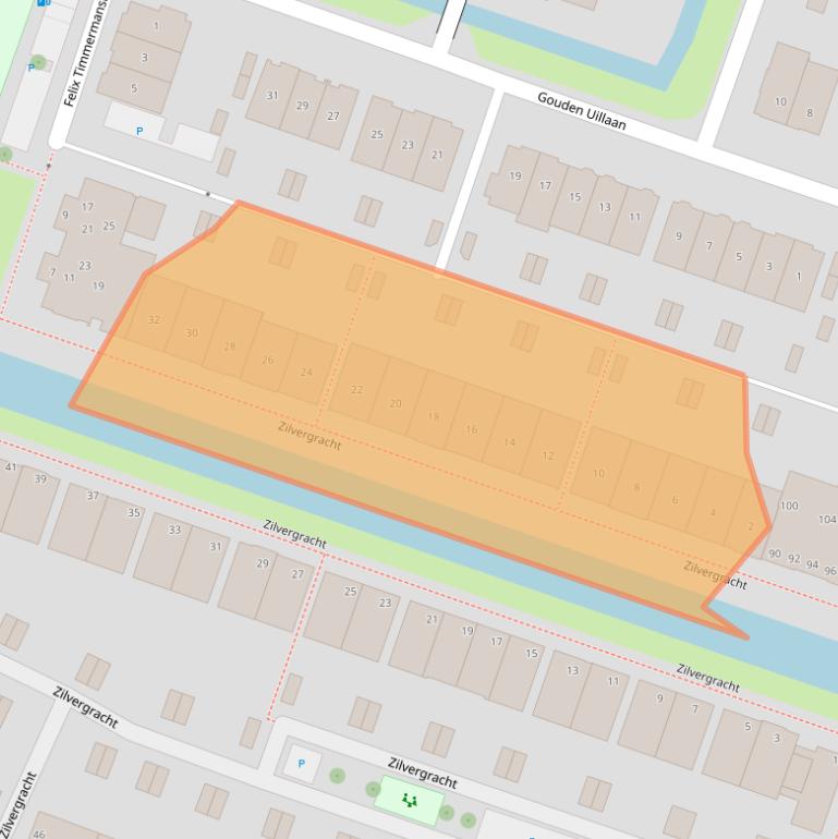 Kaart van postcodegebied 2652KE.