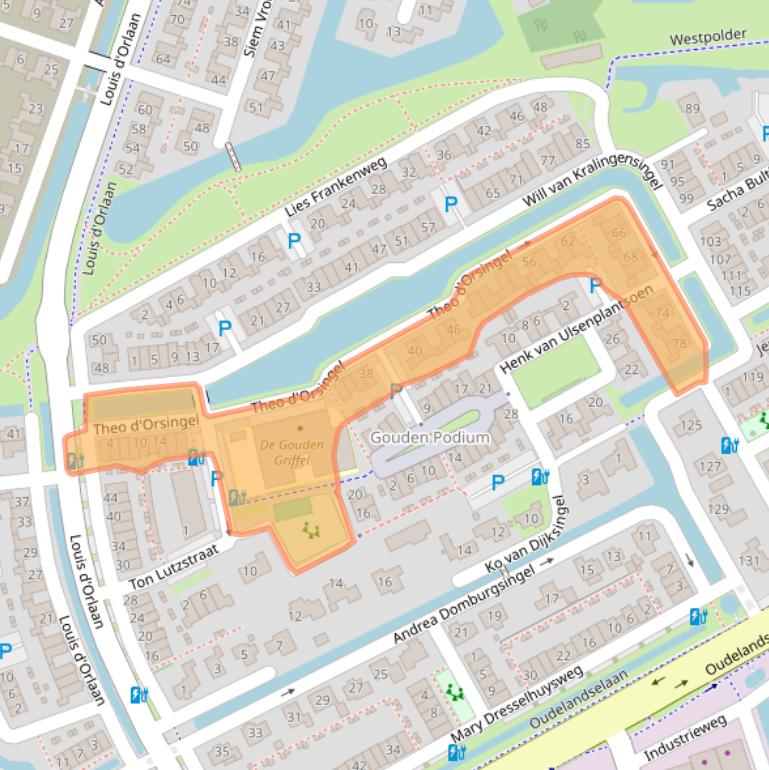 Kaart van postcodegebied 2652LC.