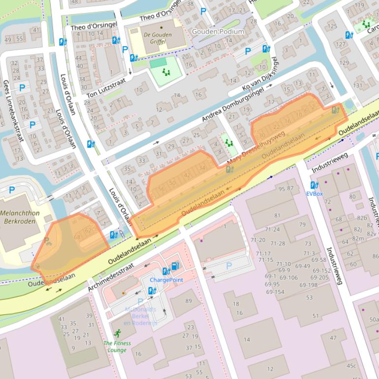 Kaart van postcodegebied 2652LD.