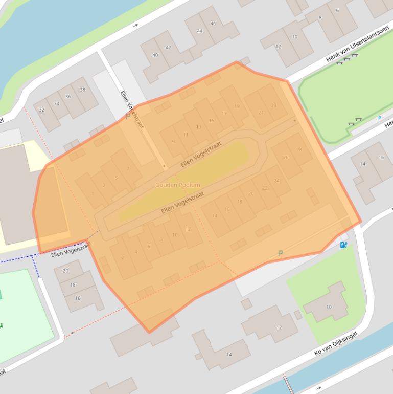 Kaart van postcodegebied 2652LK.