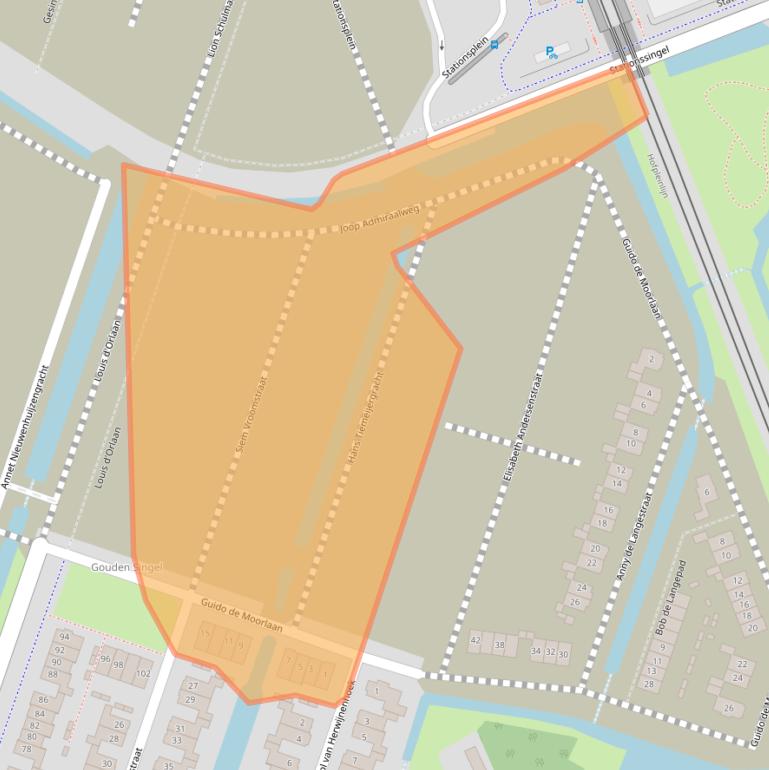 Kaart van postcodegebied 2652LW.