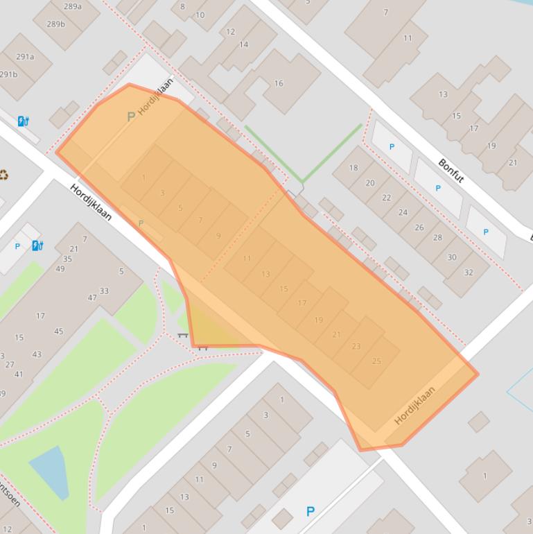 Kaart van postcodegebied 2652MA.