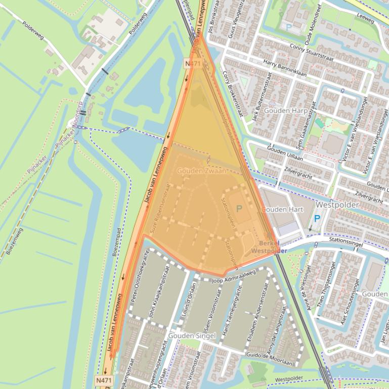 Kaart van postcodegebied 2652MJ.