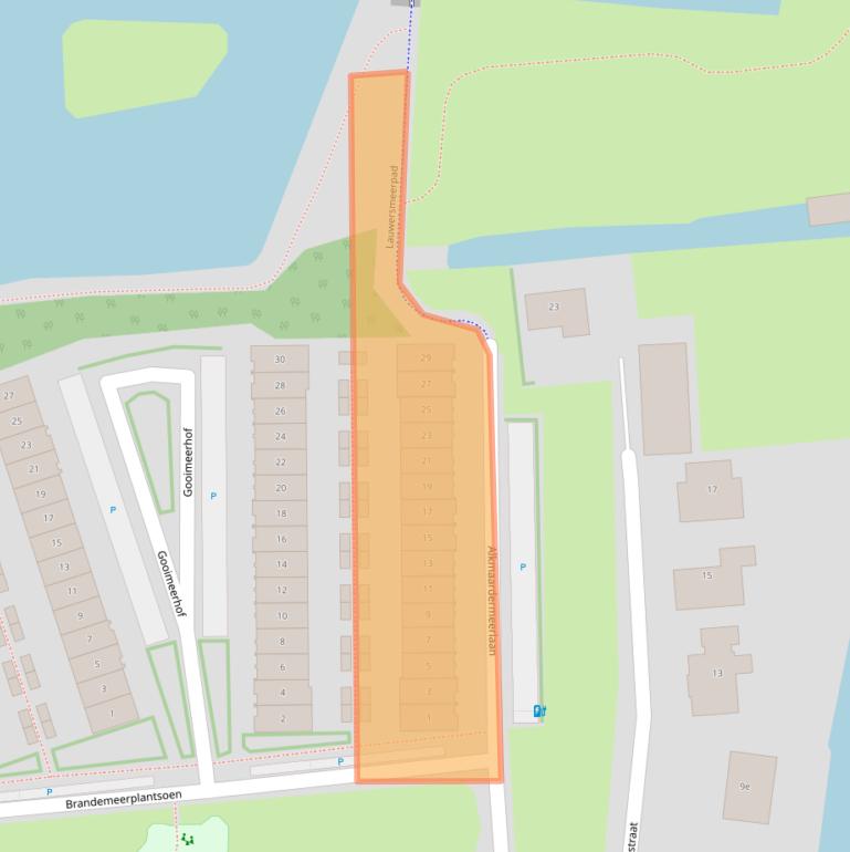 Kaart van postcodegebied 2652PA.