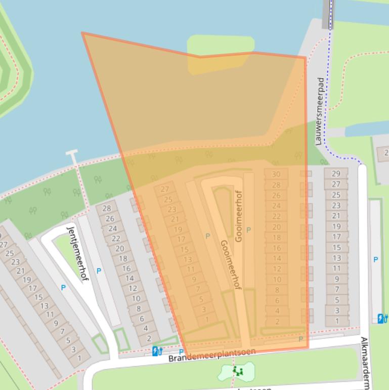 Kaart van postcodegebied 2652PC.