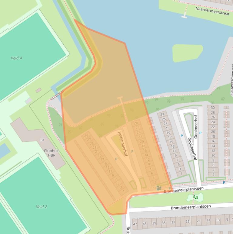 Kaart van postcodegebied 2652PD.