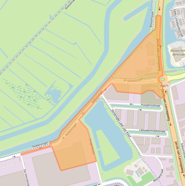 Kaart van postcodegebied 2652XA.