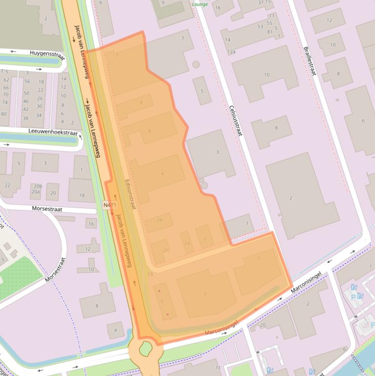 Kaart van postcodegebied 2652XS.