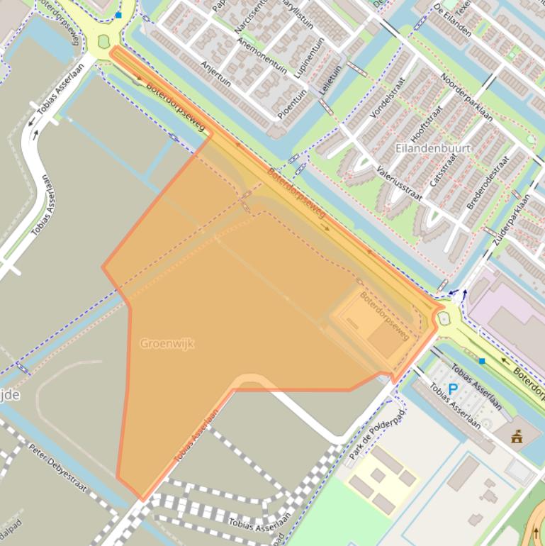 Kaart van postcodegebied 2661AB.