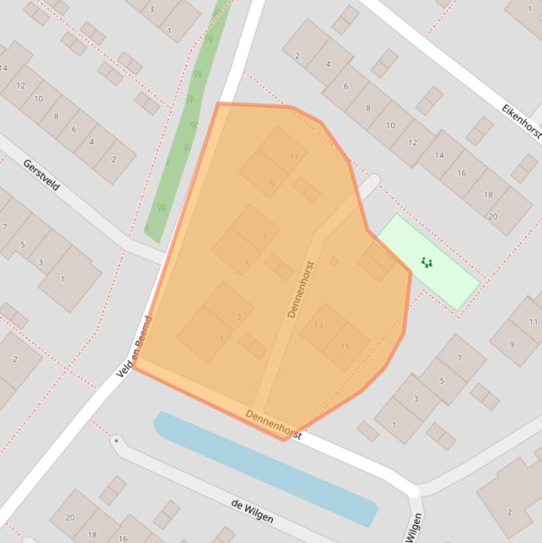 Kaart van postcodegebied 2661AS.