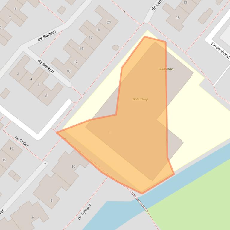 Kaart van postcodegebied 2661BB.