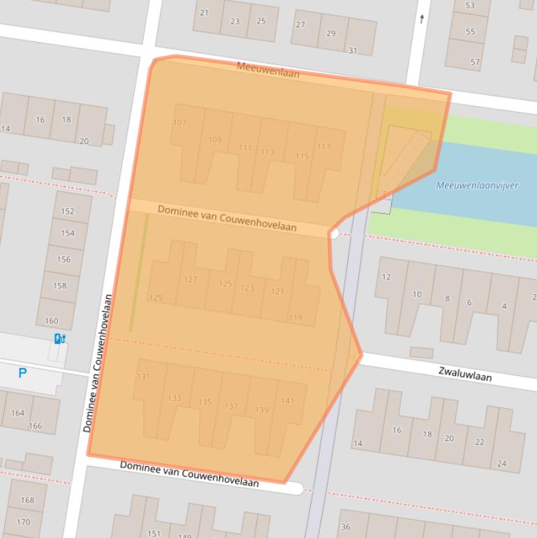 Kaart van postcodegebied 2661BG.