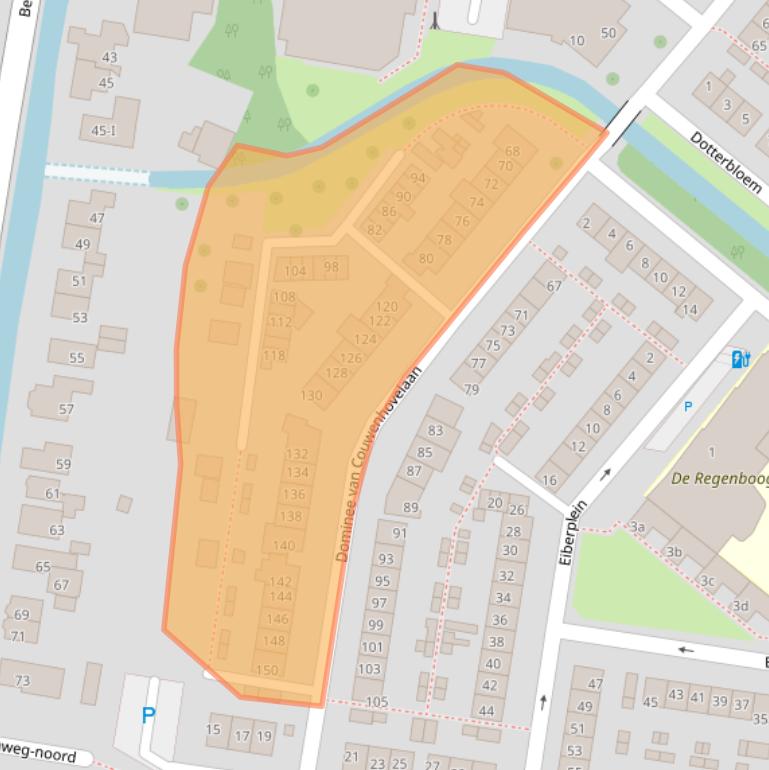 Kaart van postcodegebied 2661BJ.