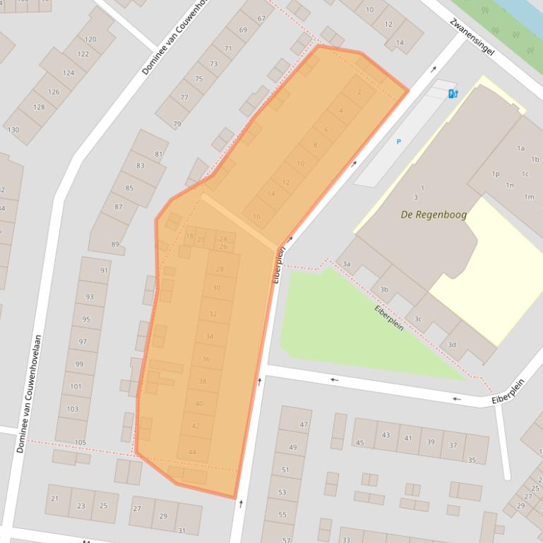 Kaart van postcodegebied 2661BR.