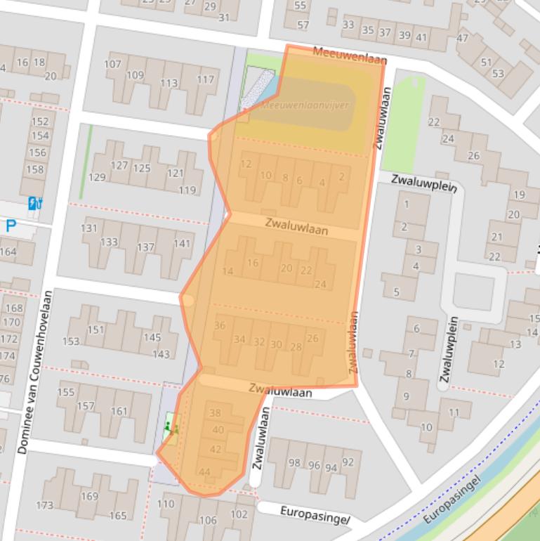 Kaart van postcodegebied 2661BS.