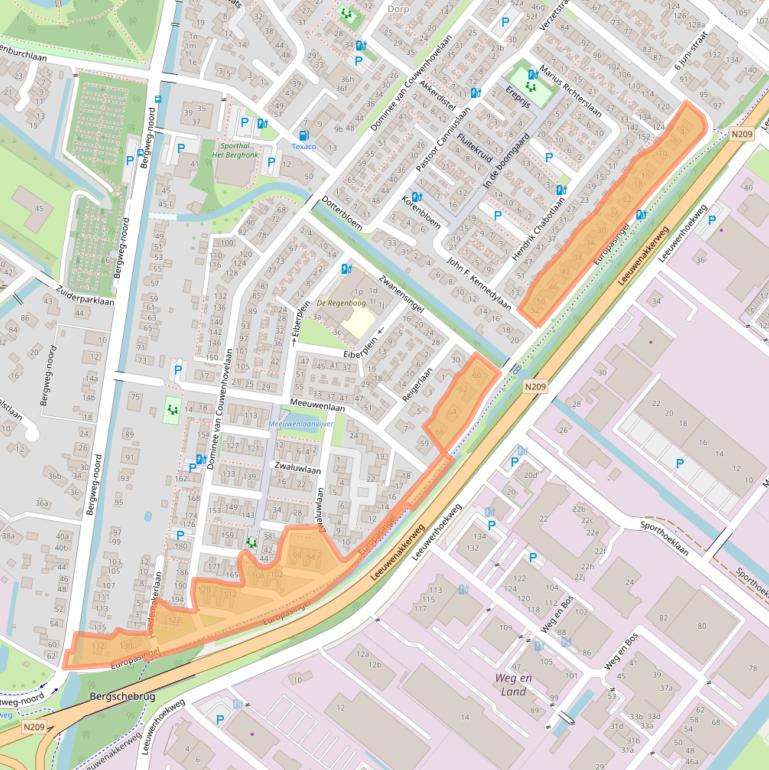 Kaart van postcodegebied 2661BW.