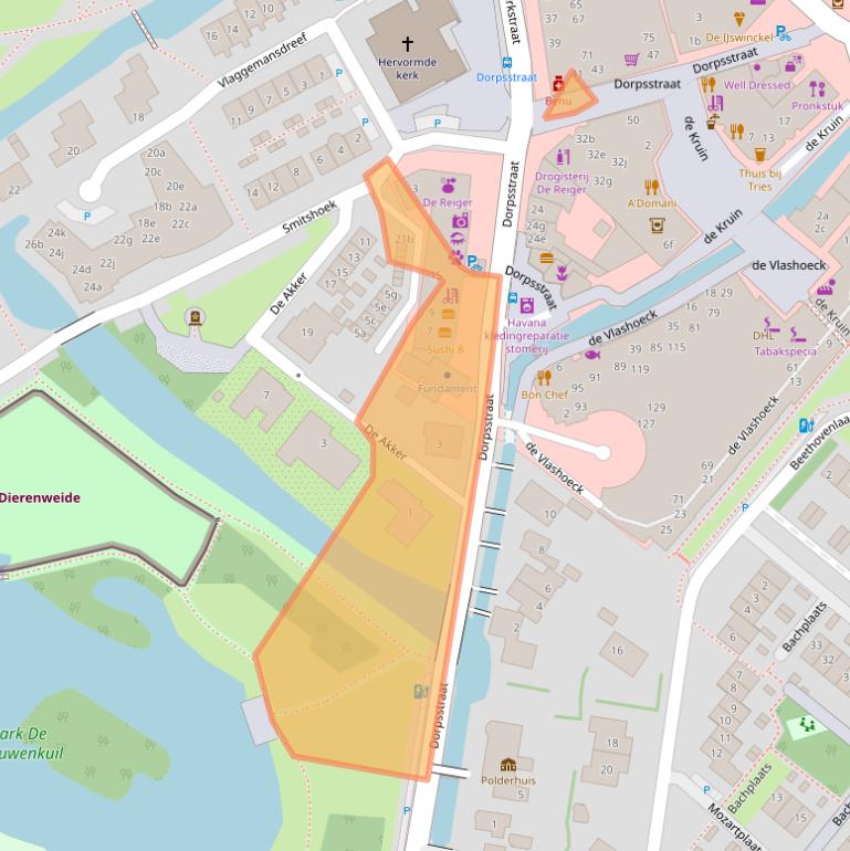 Kaart van postcodegebied 2661CD.