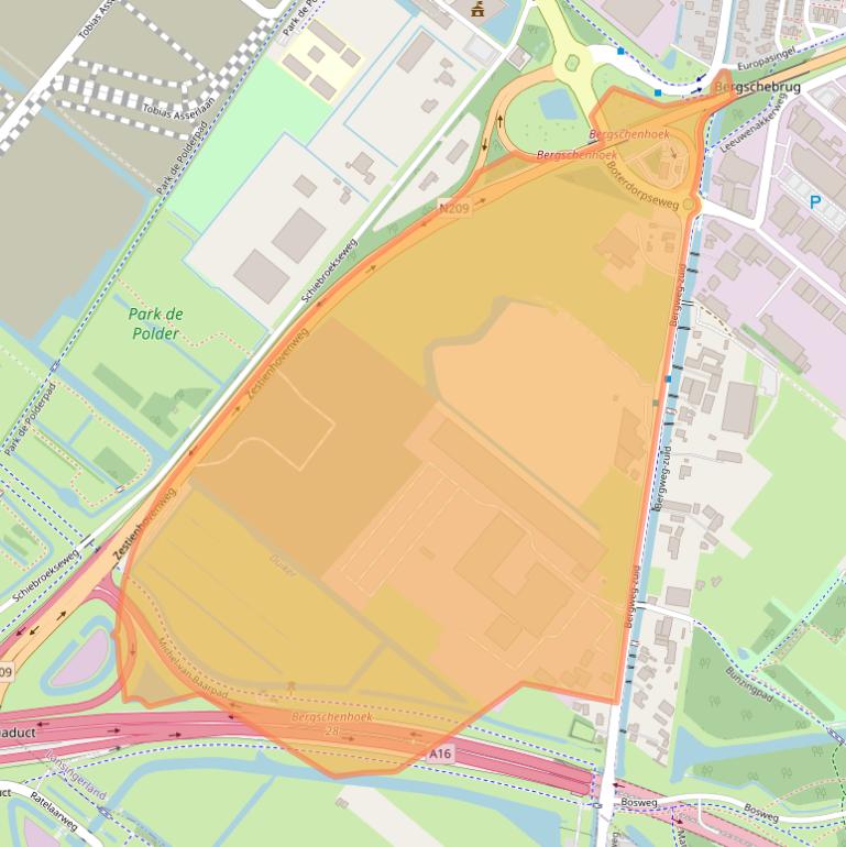 Kaart van postcodegebied 2661CV.