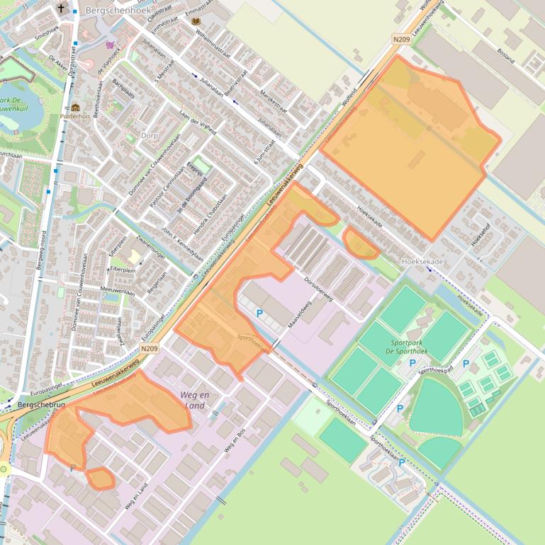 Kaart van postcodegebied 2661CZ.