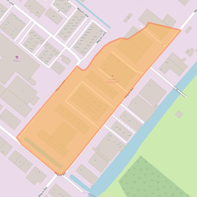 Kaart van postcodegebied 2661DG.