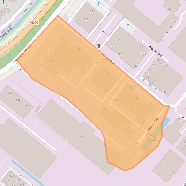 Kaart van postcodegebied 2661DM.