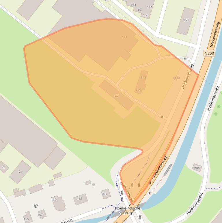 Kaart van postcodegebied 2661DP.