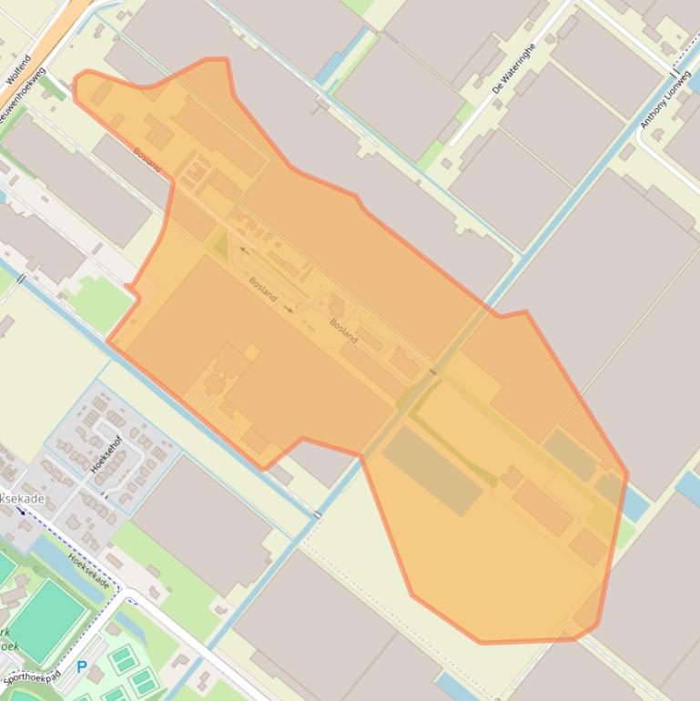 Kaart van postcodegebied 2661DV.