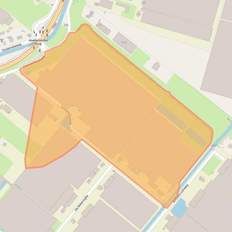 Kaart van postcodegebied 2661DZ.