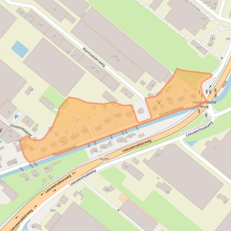 Kaart van postcodegebied 2661EC.