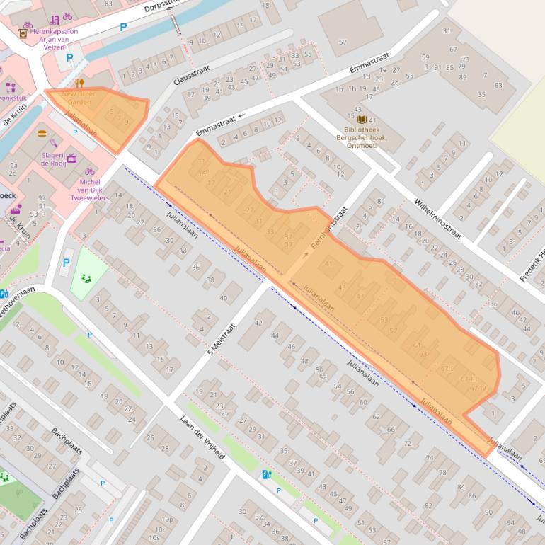 Kaart van postcodegebied 2661EJ.