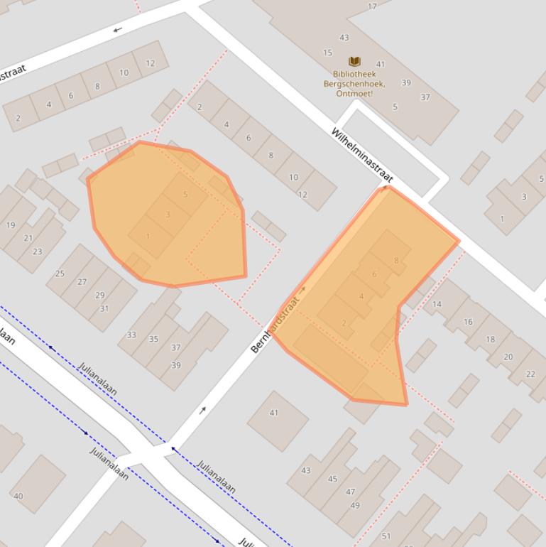 Kaart van postcodegebied 2661EW.