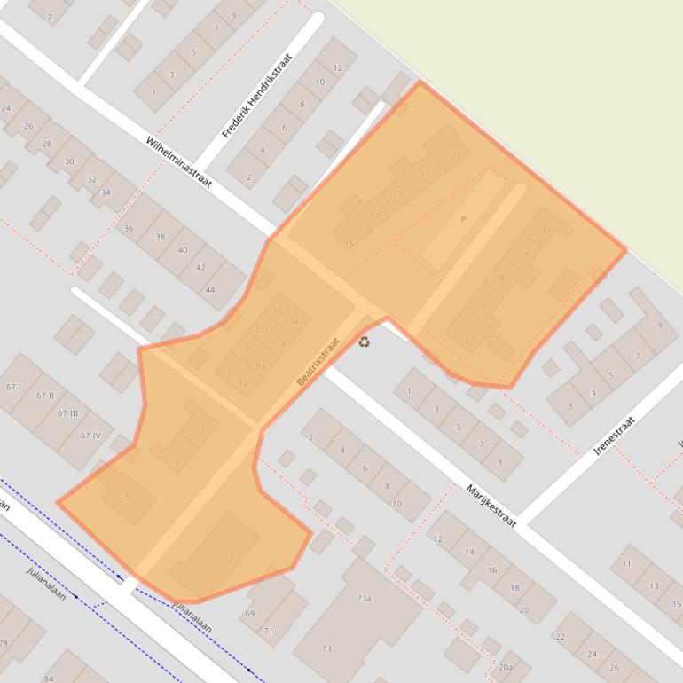 Kaart van postcodegebied 2661GA.