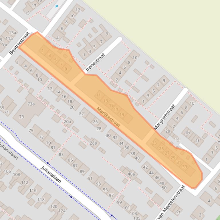 Kaart van postcodegebied 2661GB.