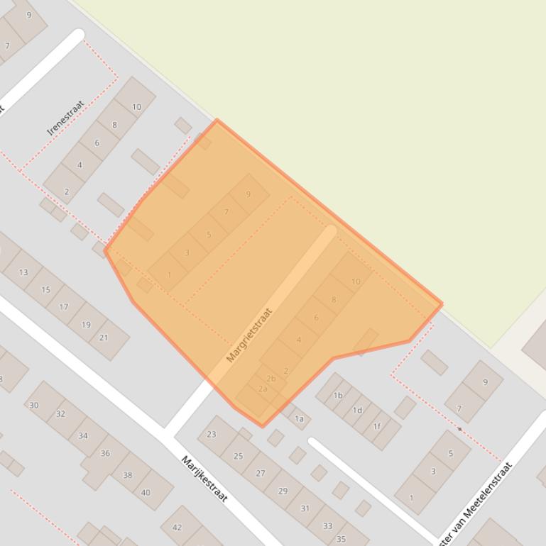 Kaart van postcodegebied 2661GE.