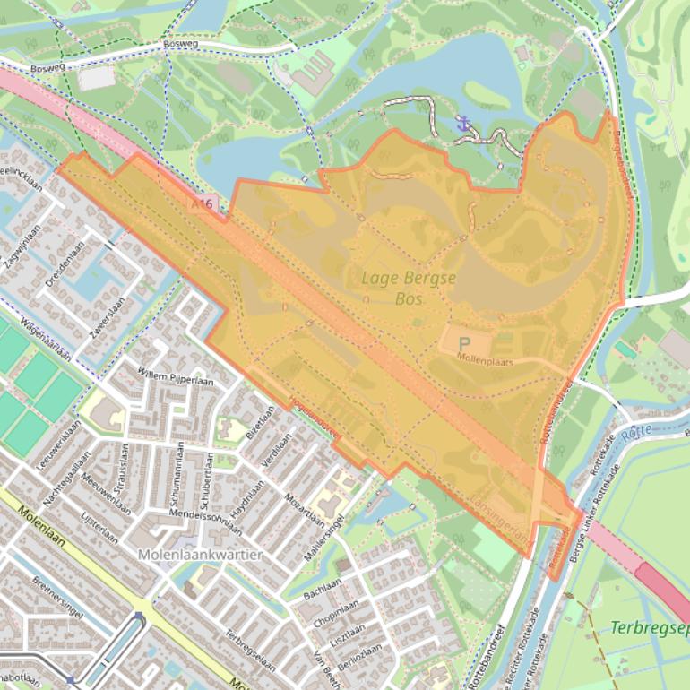 Kaart van postcodegebied 2661GR.