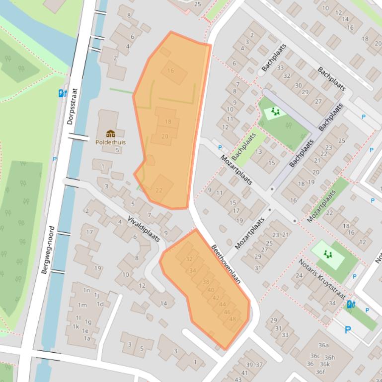 Kaart van postcodegebied 2661HB.