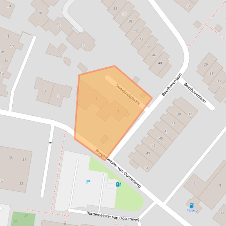 Kaart van postcodegebied 2661HC.