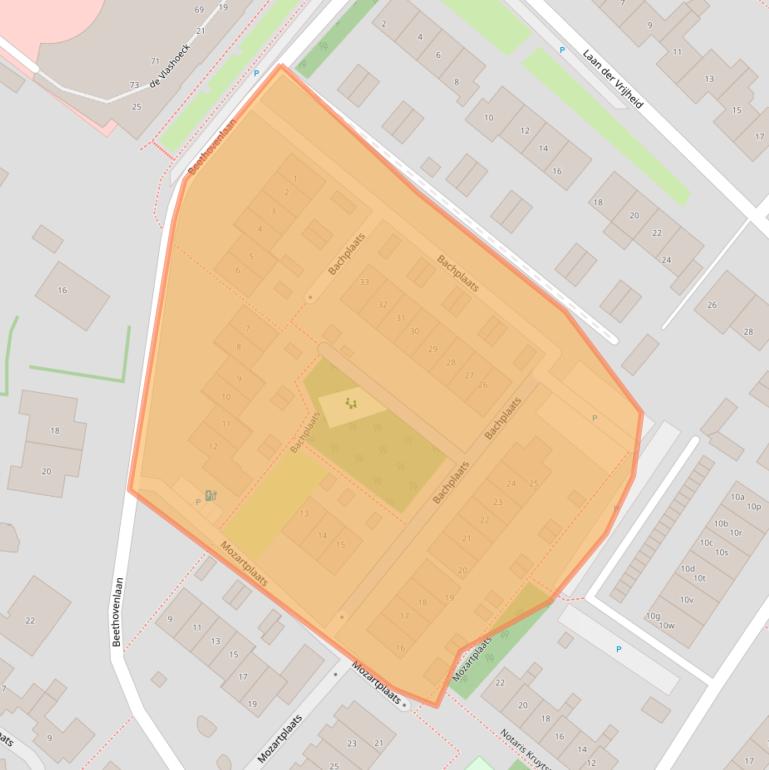 Kaart van postcodegebied 2661HD.